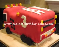 Fire Truck Cake