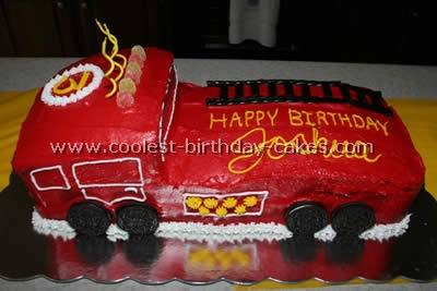 Fire Truck Cake