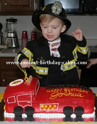 Fire Truck Cake