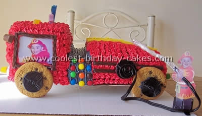 Fire Truck Cake