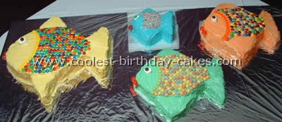 Homemade Fish Birthday Cakes