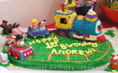 Fisher Price Little People birthday cake idea