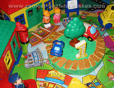 Fisher Price Little People birthday cake idea