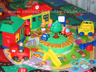 Fisher Price Little People birthday cake idea