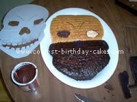 Skull Cake - Free Cake Decorating Idea