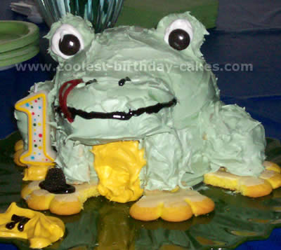 Frog Birthday Cake