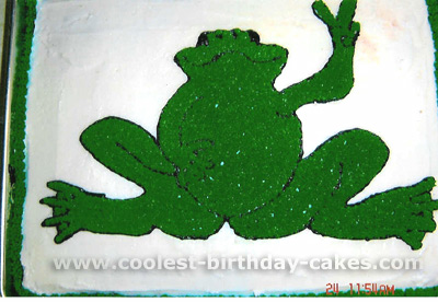 Frog Birthday Cake