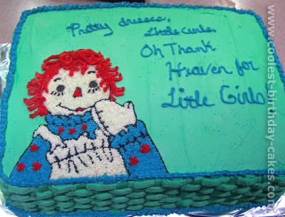 Raggedy Ann Fun Cake Design