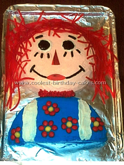 Raggedy Ann Fun Cake Design