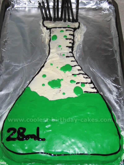 Science Theme Fun Cake Designs