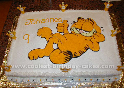 Coolest Homemade Garfield Birthday Cakes