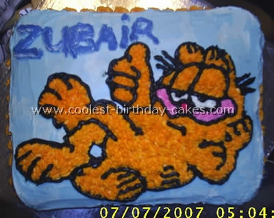 Coolest Homemade Garfield Birthday Cakes