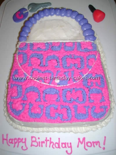 Purse-Shaped Girls Birthday Cake