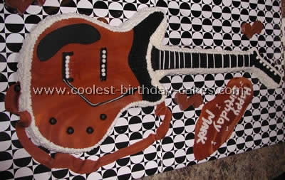 Guitar Birthday Cake