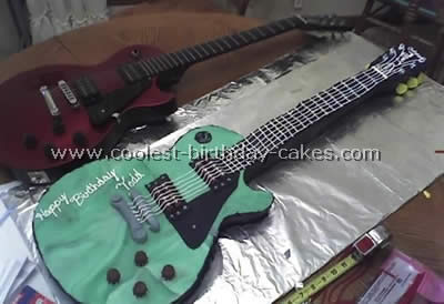 Guitar Birthday Cake