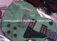 Guitar Birthday Cake