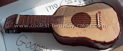 Guitar Birthday Cake