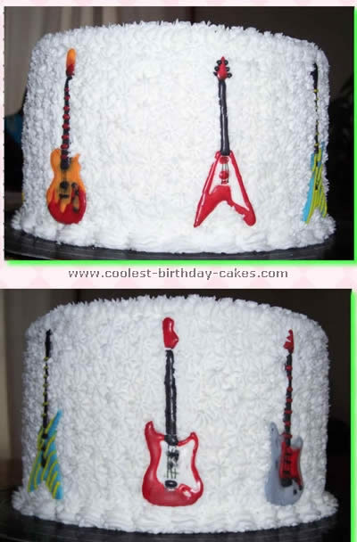 Guitar Birthday Cake