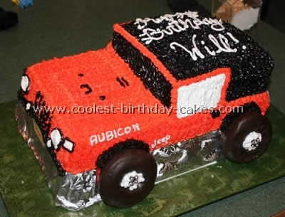 Jeep Cake - Homemade Birthday Cakes