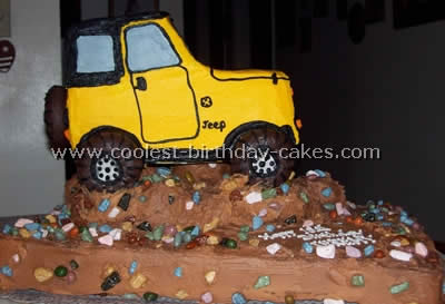 Jeep Cake - Homemade Birthday Cakes