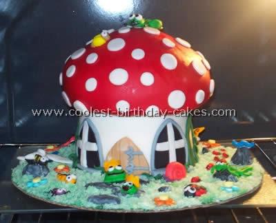 Mushroom-Shaped Homemade Cake Recipe