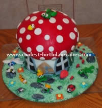 Mushroom-Shaped Homemade Cake Recipe