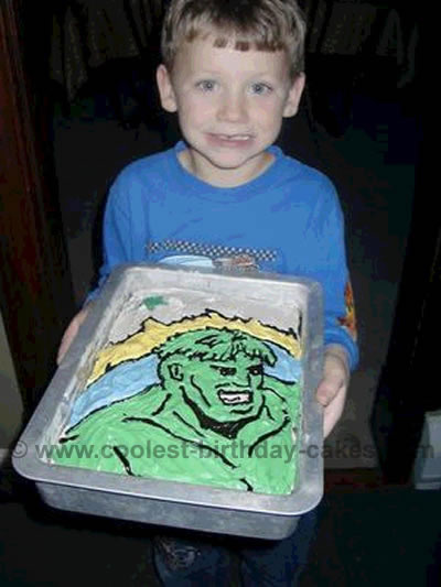 Hulk Picture Cake