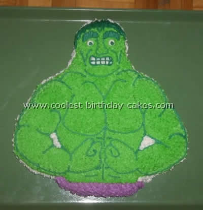 Coolest Hulk Picture Cakes on the Web's Largest Homemade Birthday Cake Gallery