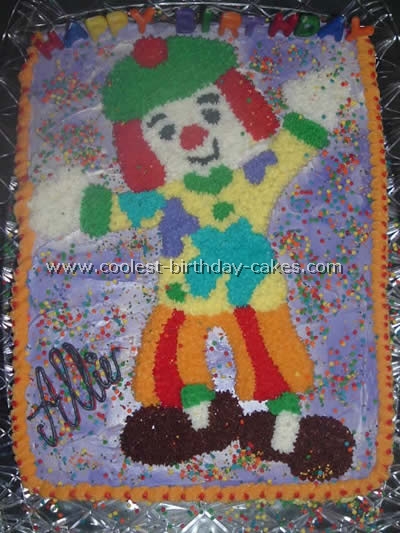 JoJo Circus Clown Cake Photo