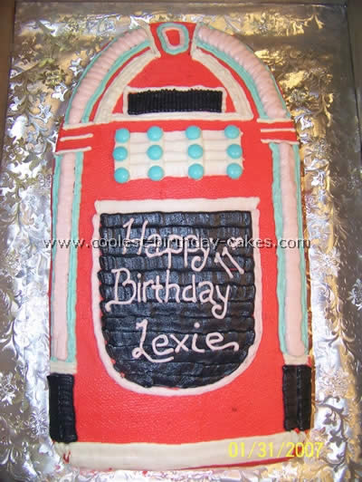 Jukebox Cake Photo