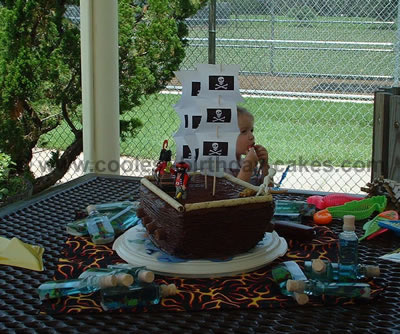 Pirate Ship Cake