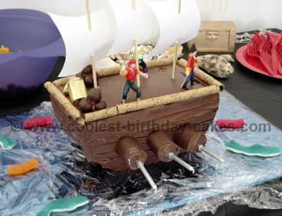 Pirate Ship Cake