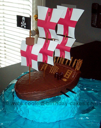 Pirate Ship Cake