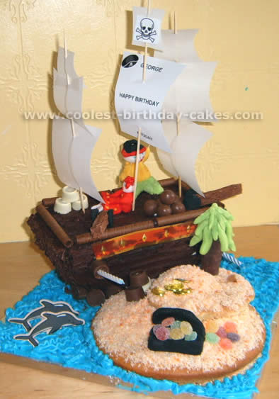 Pirate Ship Cake