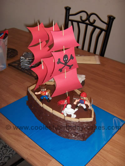 Pirate Ship Cake