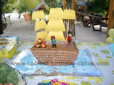 Pirate Ship Cake