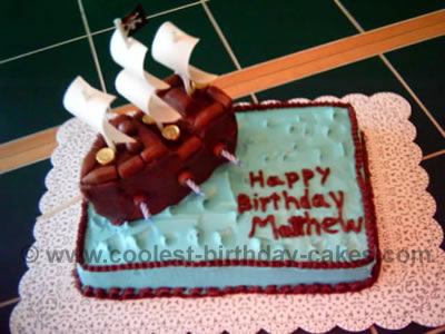 Pirate Ship Cake