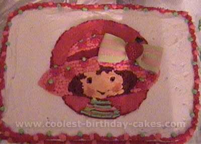 Strawberry Shortcake Kids Birthday Cake Idea