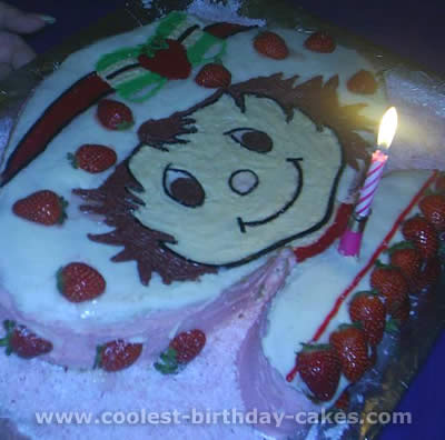 Strawberry Shortcake Kids Birthday Cake Idea