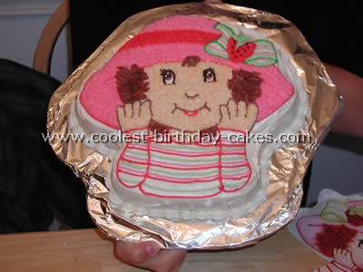 Strawberry Shortcake Kids Birthday Cake Idea