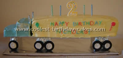 Semi-Trailer Cake Photo