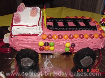 Fire Truck Cake Photo