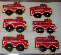 Fire Truck Cake Photo