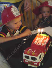 Fire Truck Cake Photo