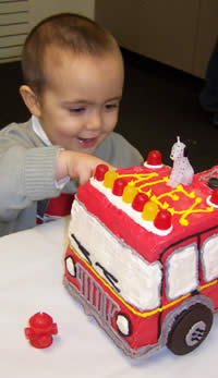 Fire Truck Cake Photo