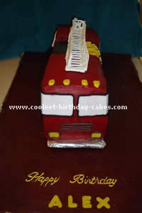 Fire Truck Cake Photo