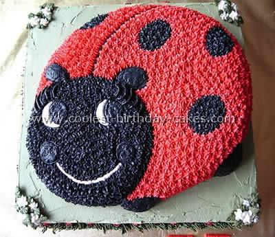 Homemade Ladybug Birthday Cake