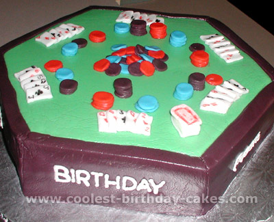 Card and Poker-Shaped Las Vegas Cakes