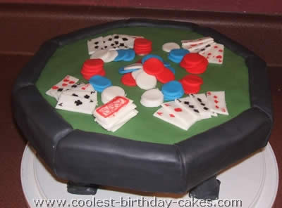 Card and Poker-Shaped Las Vegas Cakes