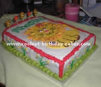 Lion Picture Cake